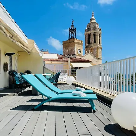 Atico Con Fantasticas Vistas Al Mar Y La Iglesia Apartment Sitges